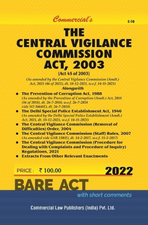 Commercial Central Vigilance Commission Act Bare Act