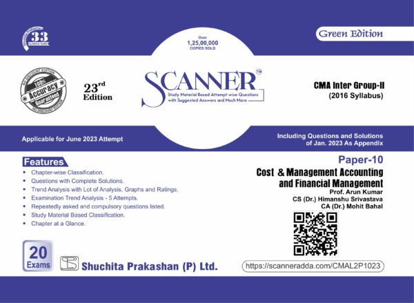 Scanner CMA Inter Cost Management Accounting Financial Management
