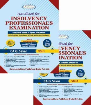 Commercial Handbook for Insolvency Professionals Exam G Sekar