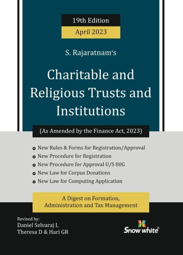 Snow White Charitable And Religious Trusts and Institutions S Rajaratnam