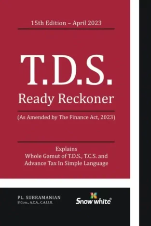 Snow White T D S Ready Reckoner By PL Subramanian