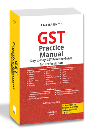 Taxmann GST Practice Manual with GST Audit Aditya Singhania