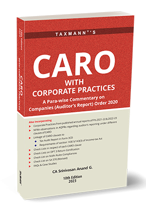 Taxmann CARO with Corporate Practices By Srinivasan Anand G