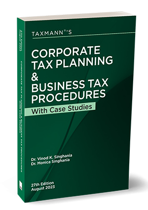 Taxmann Corporate Tax Planning Business Tax Monica Singhania