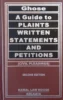 KLH’s A Guide to Plaints Written Statements and Petitions By Ghose
