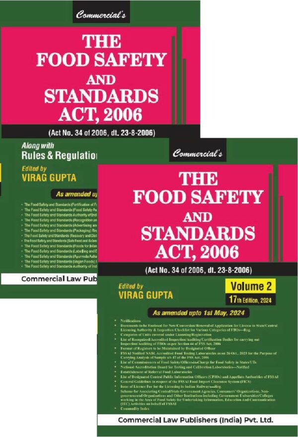 Commercial Law Publisher The Food Safety and Standards Virag Gupta