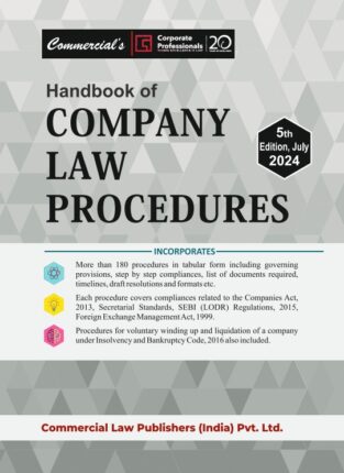 Commercial Handbook of Company Law Procedures By Corporate Professionals