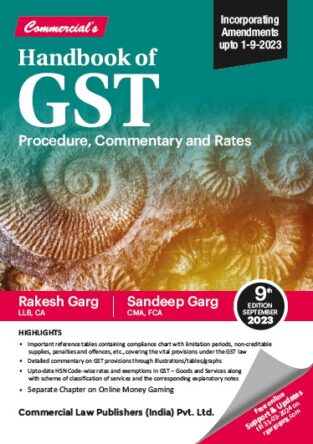 Commercial Handbook of GST Procedure Rakesh Garg