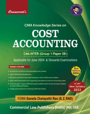 CMA Inter Cost Accounting (2022 Syllabus) By G.C. Rao