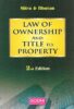 Sodhi’s Law of Ownership and Title to Property by Mitra and Bhuvan