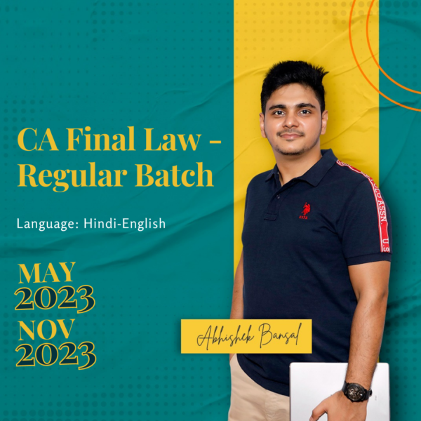 Video Lecture CA Final Law Latest Regular New By Abhishek Bansal