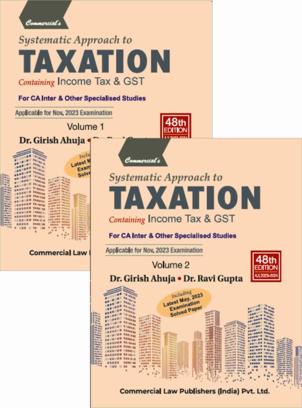 CA Inter Systematic Approach to Taxation Girish Ahuja Nov 23