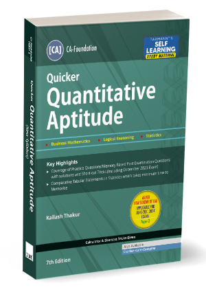 CA Foundation Quicker Quantitative Aptitude Kailash Thakur
