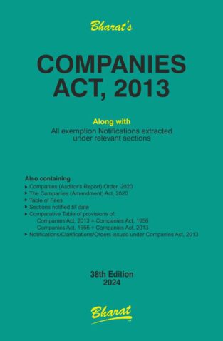 Bharat Companies Act 2013 (Pocket Size) Edition 2024