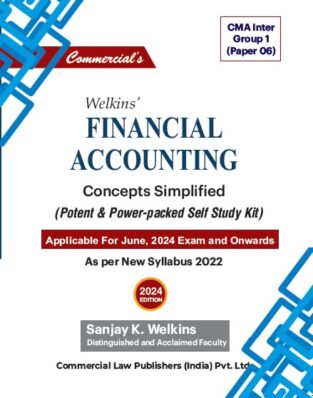 CMA Inter Financial Accounting By Sanjay K Welkins June 2024