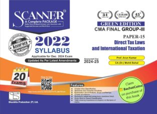 Shuchita Scanner CMA Final 2022 Syllabus Direct Tax Laws