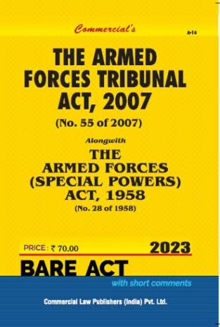 Commercial Armed Forces Tribunal Act 2007 Bare Act Edition 2023