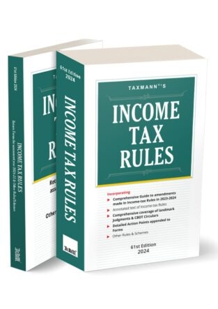 Taxmann Income Tax Rules Edition July 2024
