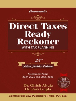 Direct Taxes Ready Reckoner Girish Ahuja Edition July 2024