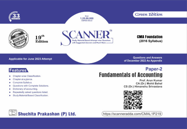 Shuchita Scanner CMA Foundation Fundamentals of Accounting
