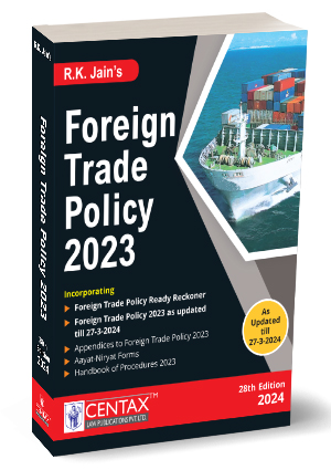 R.K Jain Foreign Trade Policy & Handbook of Procedures