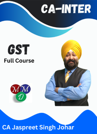 Video Lectures CA Inter GST By CA Jaspreet Singh Johar