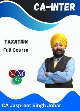 Video Lectures CA Inter Income Tax By CA Jaspreet Singh Johar