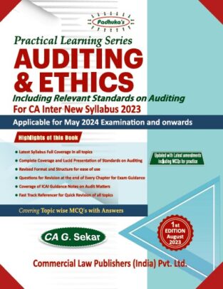 CA Inter New Scheme Audit Practical Learning CA G Sekar May 24