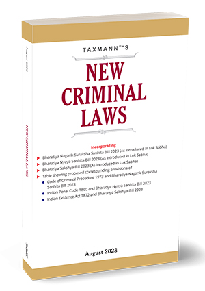 Taxmann New Criminal Laws Edition August 2023