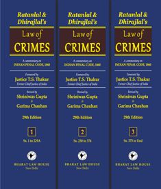 Bharat Law of Crimes By Ratanlal & Dhirajlal Edition August 2023