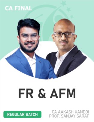 CA Final FR & AFM CA Aakash Kandoi Sanjay Saraf May 24 Exam