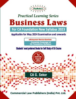 CA Foundation New Scheme Business Laws By CA G. Sekar