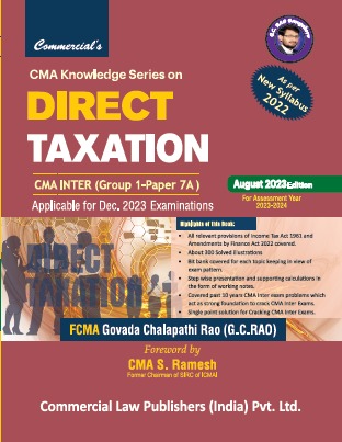 CMA Knowledge Direct Taxation for CMA Inter By G.C. Rao