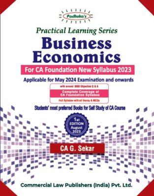 CA Foundation Padhuka Business Economics G. Sekar May 2024