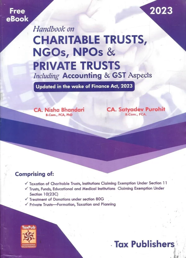 Handbook on Charitable Trusts By CA Nisha Bhandari Edition 2023