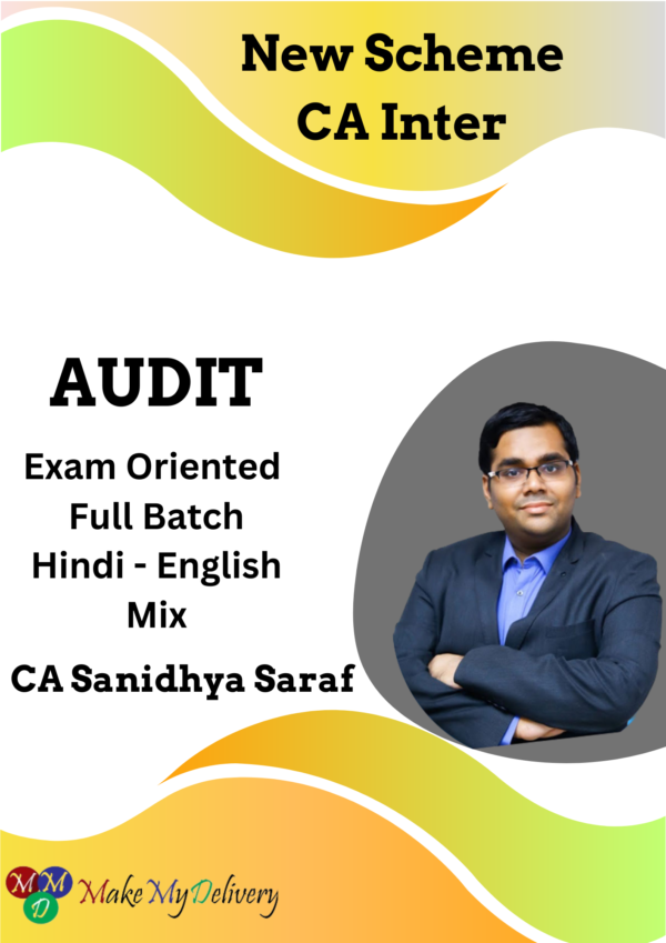 Video Lecture CA Inter Audit Full Course By Sanidhya Saraf