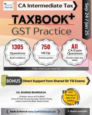 TaxBook GST Practice Questions MCQ By CA Sharad Bhargava