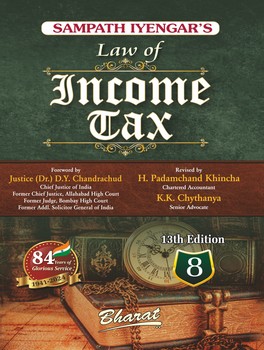 Bharat Sampath Iyengar Law of Income Tax By Sampath Iyengar