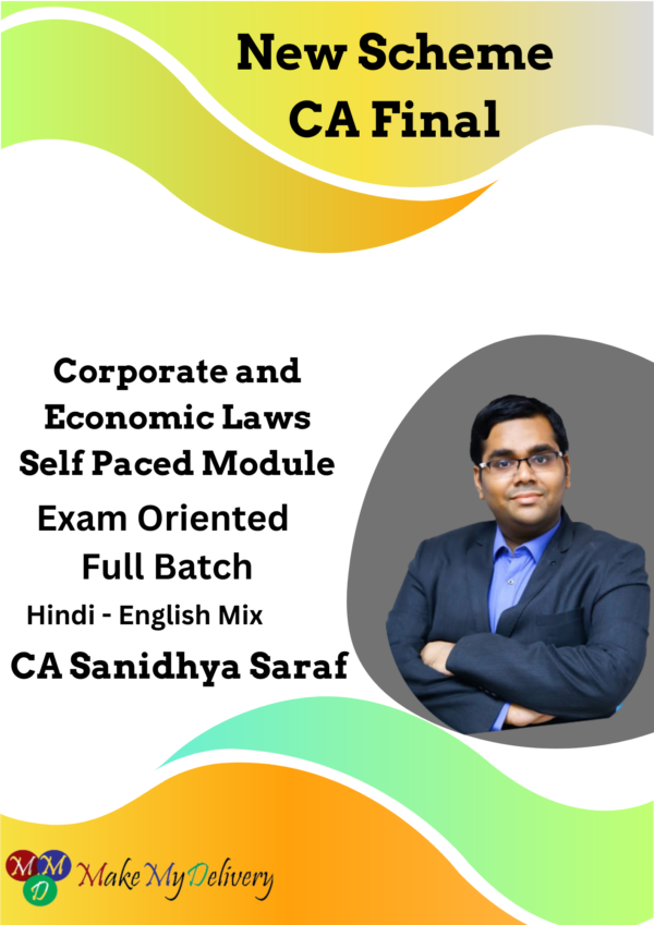 Video Lecture CA Final Law Self Paced Module By Sanidhya Saraf