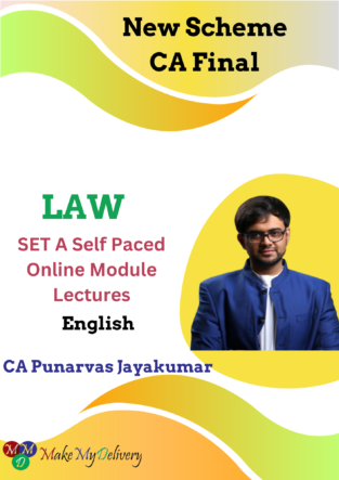 CA Final SET A Law Self Paced Online By Punarvas Jayakumar