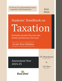 CA Inter Handbook Taxation T N Manoharan G R Hari Sep 24
