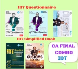 CA/CS/CMA Final Combo Indirect Tax Simplified and Questionnaire New Scheme By CA Vishal Bhattad Applicable for Nov 24 Exam