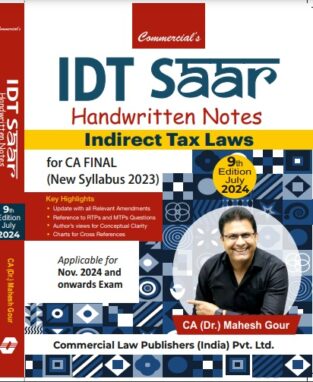 CA Final IDT SAAR Handwritten Notes By Mahesh Gour Nov 24