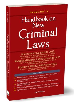 Taxmann Handbook on New Criminal Laws Edition 2024