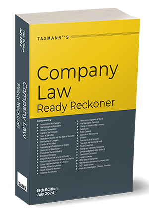 Taxmann Company Law Ready Reckoner Edition 2024
