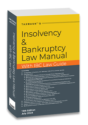 Taxmann Insolvency and Bankruptcy Law Manual With IBC Law Guide