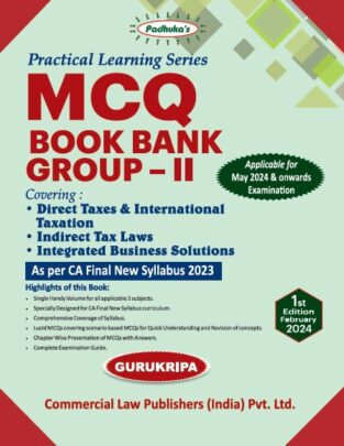 CA Final Padhuka MCQ Book Bank Group 2 May 24 Exam