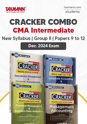 Taxmann Combo for CMA inter Cracker New Syllabus Dec 24