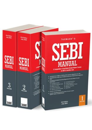 Taxmann SEBI Manual (Set of Three Volumes) Edition July 24