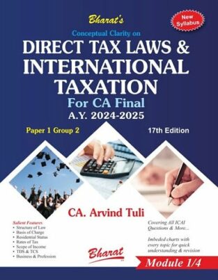CA Final Direct Tax Laws International Taxation Arvind Tuli May 24